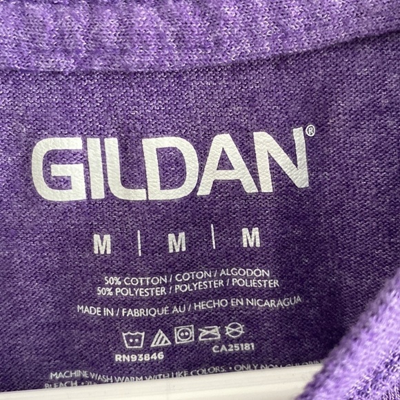 Purple handmade women’s T-shirt - Picture 4 of 4